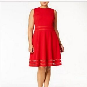 CALVIN KLEIN SLEEVELESS PLUS DRESS